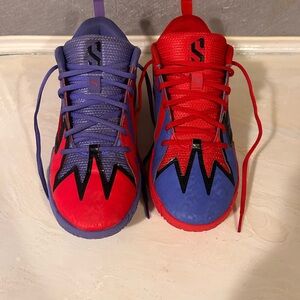 Puma Kids' Red and Purple Sneakers